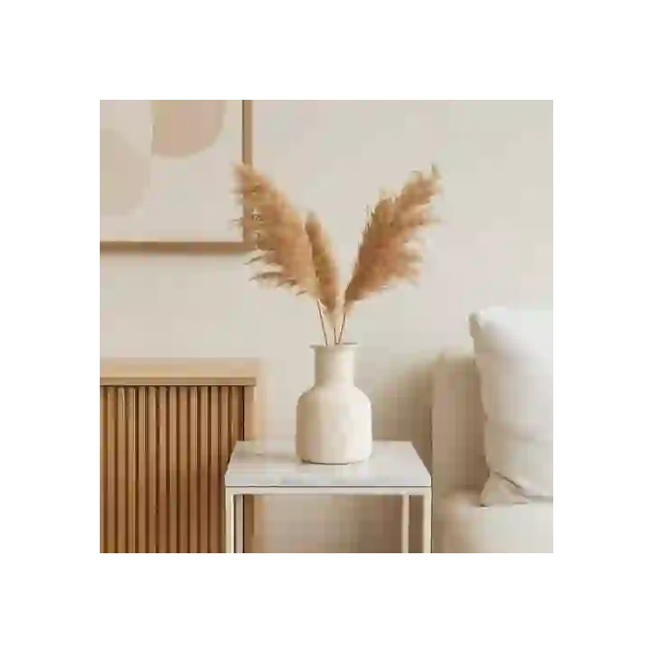 ECARLA wazon na kwiaty ceramiczny, minimalistyczny 20,5×13,5cm WAZ06