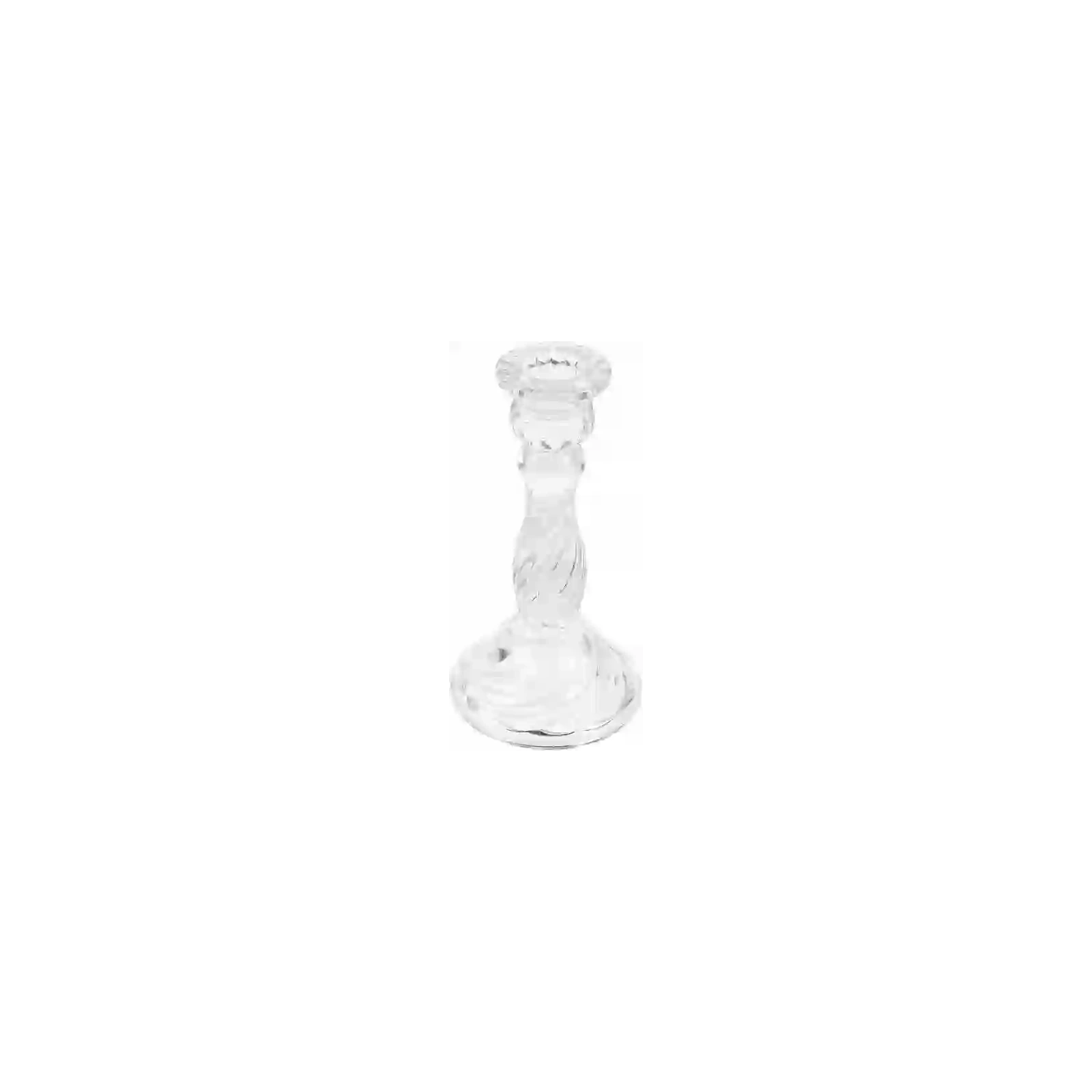 ECARLA świecznik dekoracyjny szklany Glamour 16cm SW16