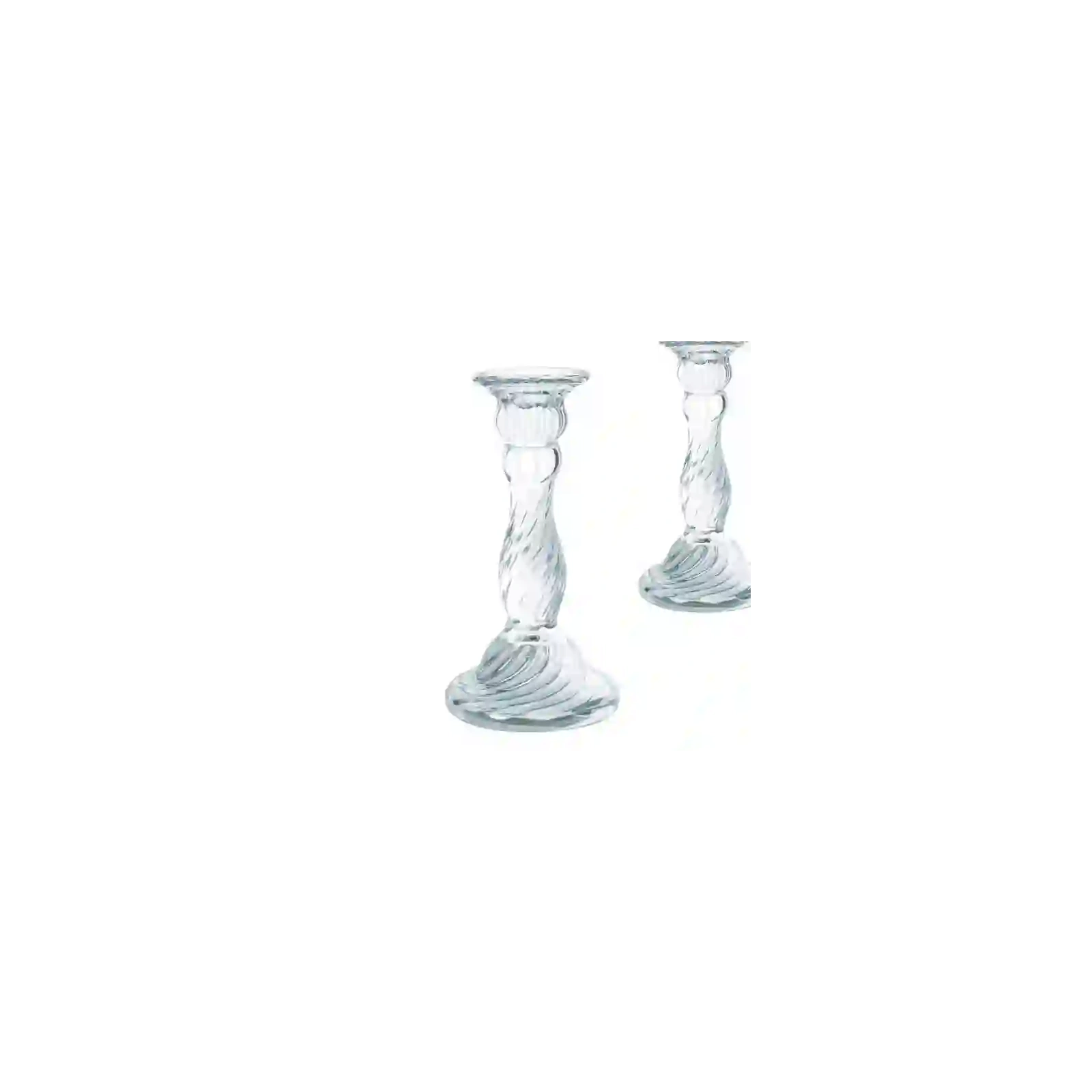 ECARLA świecznik dekoracyjny szklany Glamour 16cm SW16