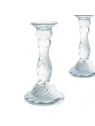 ECARLA świecznik dekoracyjny szklany Glamour 16cm SW16
