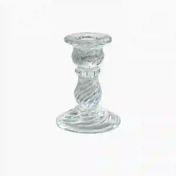 ECARLA świecznik dekoracyjny szklany Glamour 10cm SW12