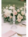 ECARLA świecznik dekoracyjny szklany Glamour 13cm SW14