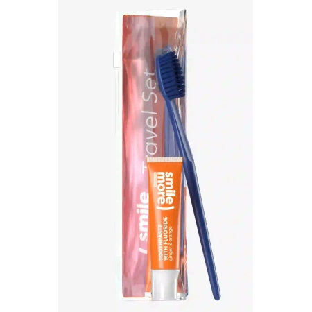 HISKIN Smile More ) zestaw do zębów (sczoteczka + pasta 30ml) Ginger Orange