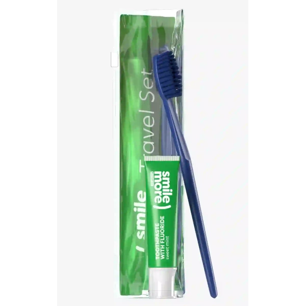 HISKIN Smile More ) zestaw do zębów (sczoteczka + pasta 30ml) Sweet Mint