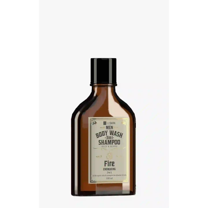 HISKIN Men Whisky żel pod prysznic i szampon do włosów i brody Energizing Fire 100ml