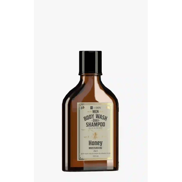 HISKIN Men Whisky żel pod prysznic i szampon do włosów i brody Moisturizing Honey 100ml