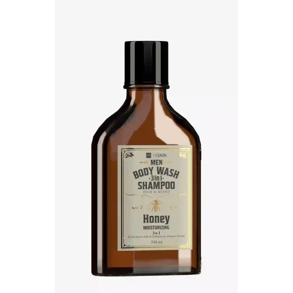 HISKIN Men Whisky żel pod prysznic i szampon do włosów i brody Moisturizing Honey 330ml