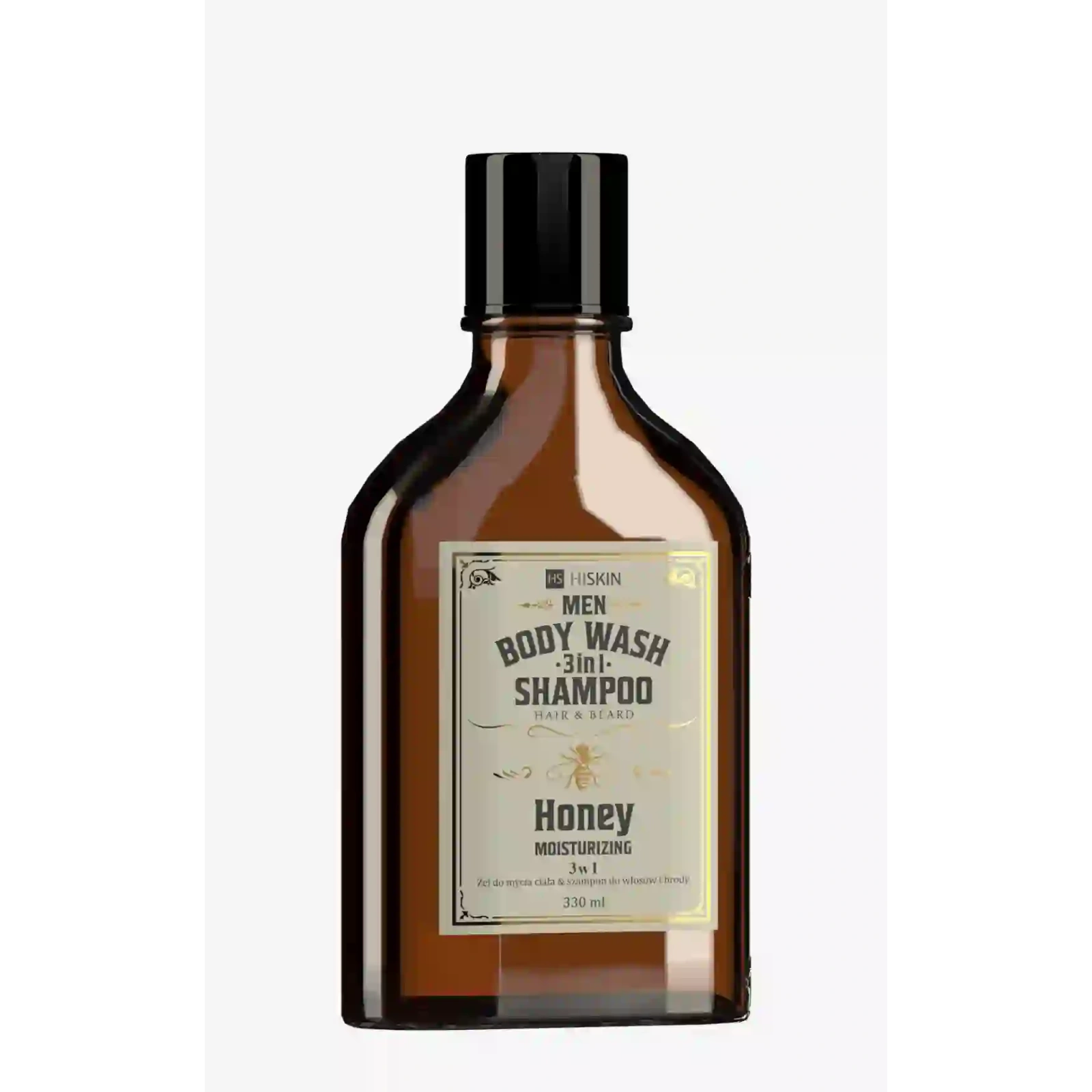 HISKIN Men Whisky żel pod prysznic i szampon do włosów i brody Moisturizing Honey 330ml