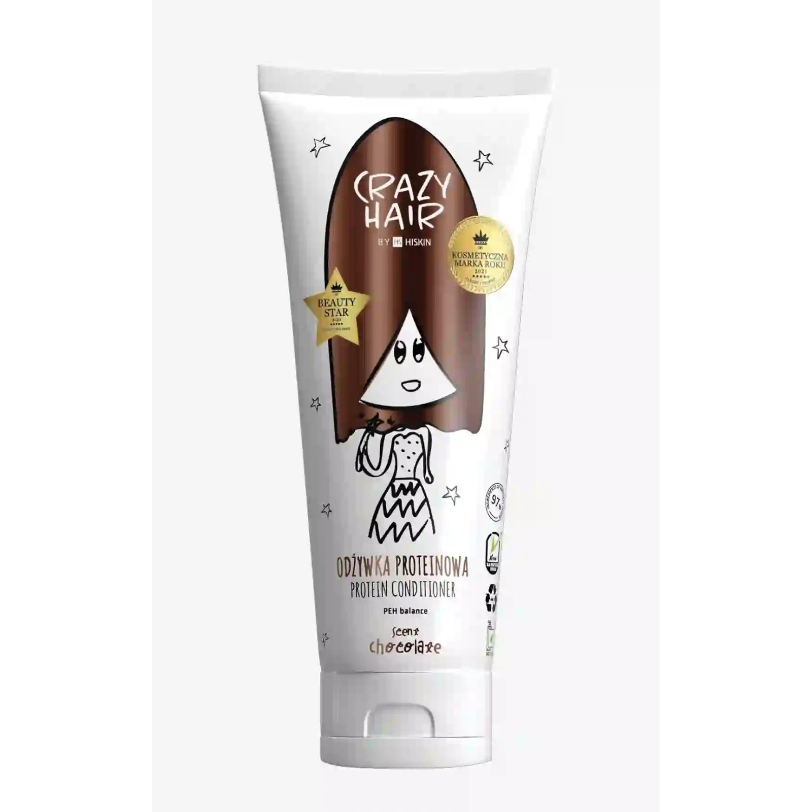 HISKIN Crazy Hair odżywka do włosów proteinowa Czekolada 250ml