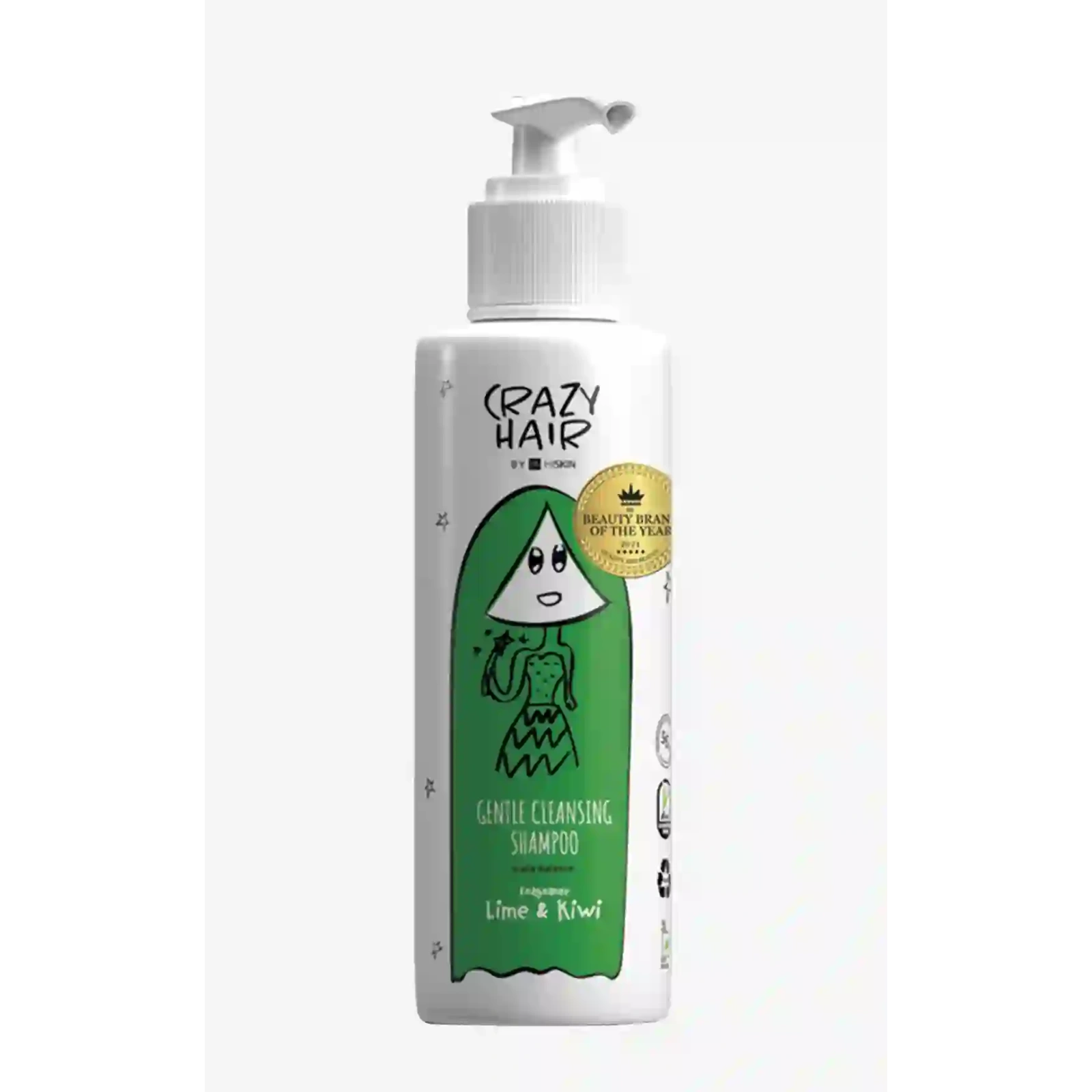 HISKIN Crazy Hair szampon do włosów łagodnie oczyszczający Limonka i Kiwi 300ml