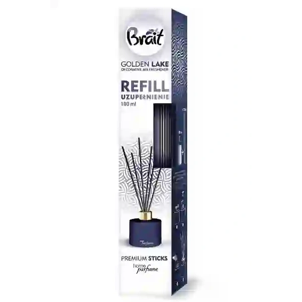 BRAIT Home Parfume Decorative olejek zapachowy z patyczkami ZAPAS Golden Lake 100ml 