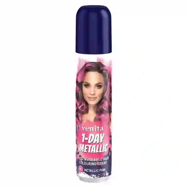 VENITA 1-Day Color spray koloryzujący do włosów 01 Metallic Pink 50ml