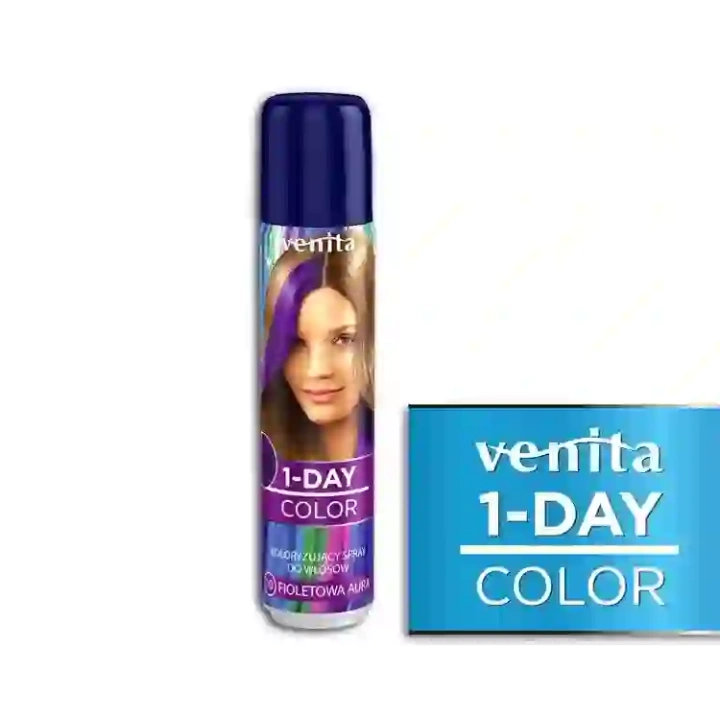 VENITA 1-Day Color spray koloryzujący do włosów 10 Violet Aura 50ml