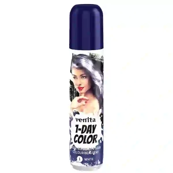 VENITA 1-Day Color spray koloryzujący do włosów 01 White 50ml