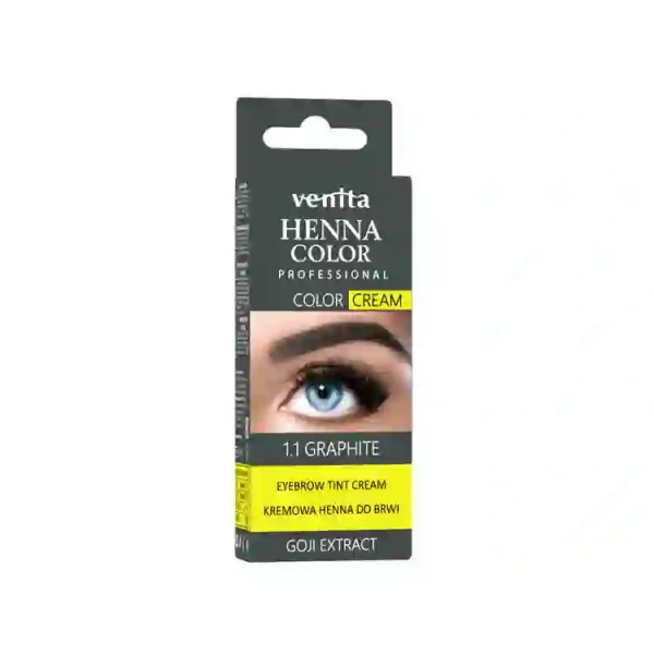 VENITA Henna Color Cream Goji kremowa henna do brwi 1.1 Graphite 15g