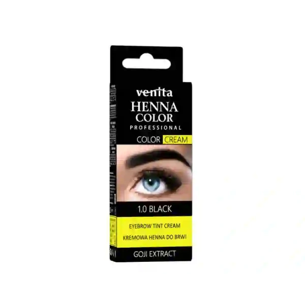 VENITA Henna Color Cream Goji kremowa henna do brwi 1.0 Black 15g