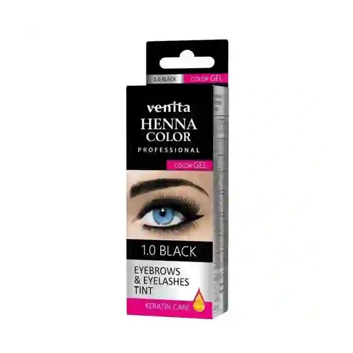 VENITA Henna Color Gel żelowa do brwi i rzęs 1.0 Black 15g