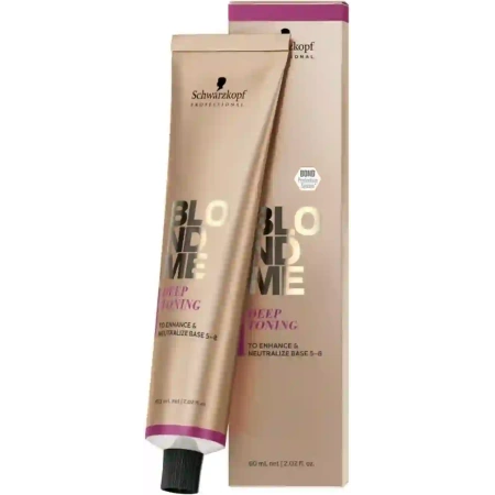 SCHWARZKOPF BLONDME krem do włosów Deep Toning Nougat 60ml