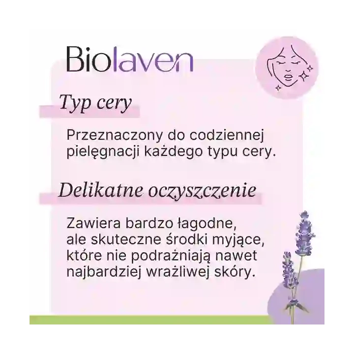 SYLVECO Biolaven żel myjący do twarzy z olejem z Pestek Winogron 150ml