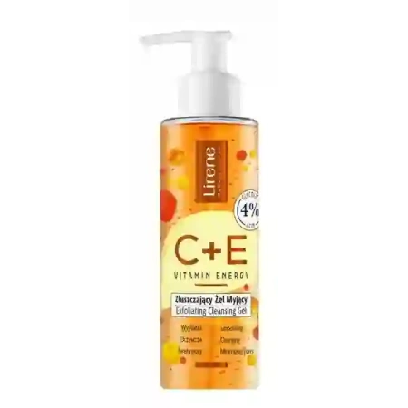 LIRENE Vitamin Energy C+e złuszczający żel myjący do twarzy 145ml