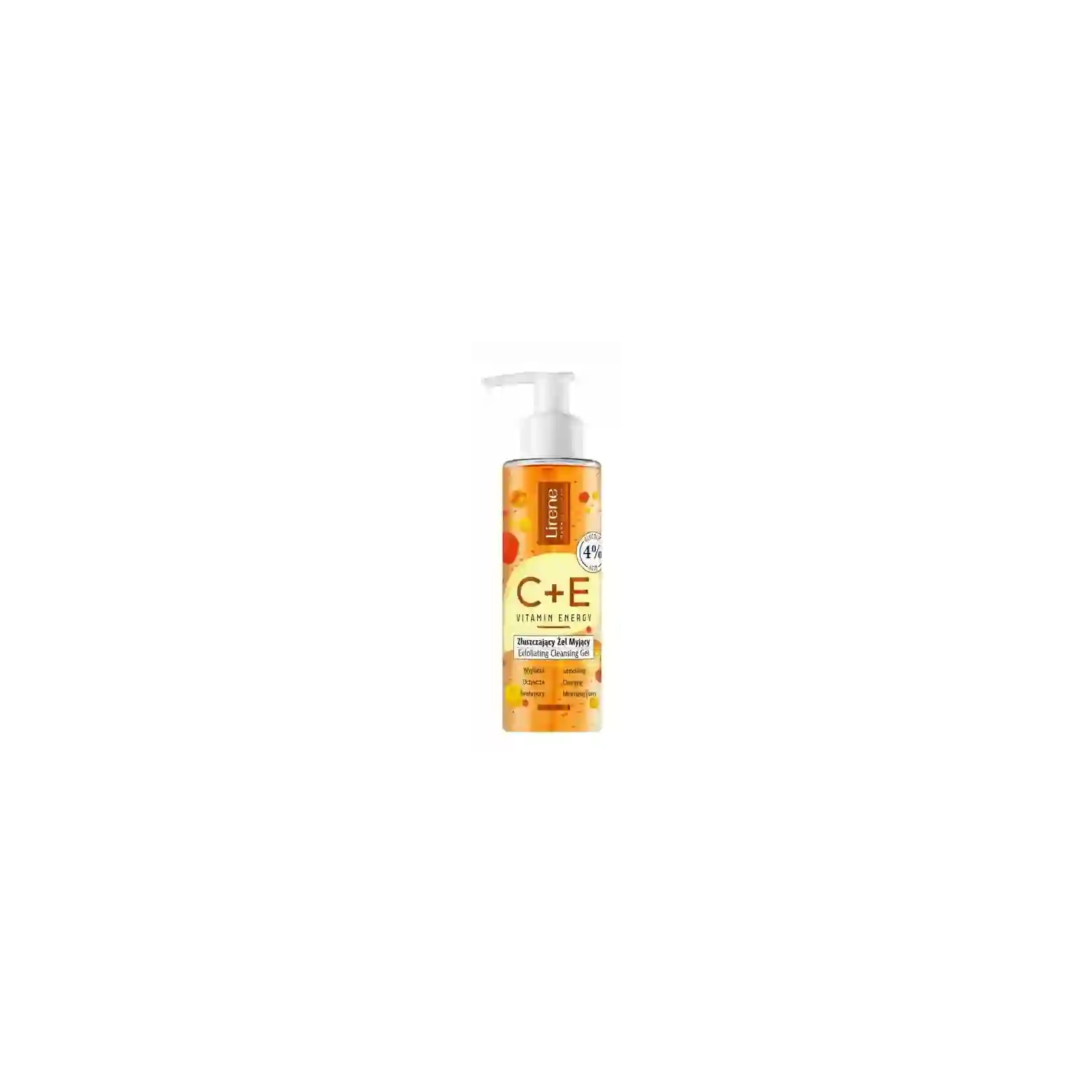 LIRENE Vitamin Energy C+e złuszczający żel myjący do twarzy 145ml