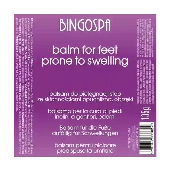 BINGOSPA balsam do stóp ze skłonnościami do opuchlizny i obrzęków 135g