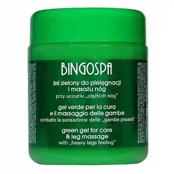 BINGOSPA Żel do masażu i pielęgnacji ciężkich nóg Zielony 500g