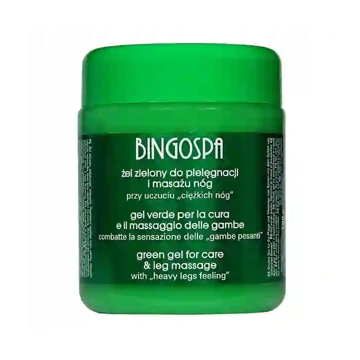 BINGOSPA Żel do masażu i pielęgnacji ciężkich nóg Zielony 500g