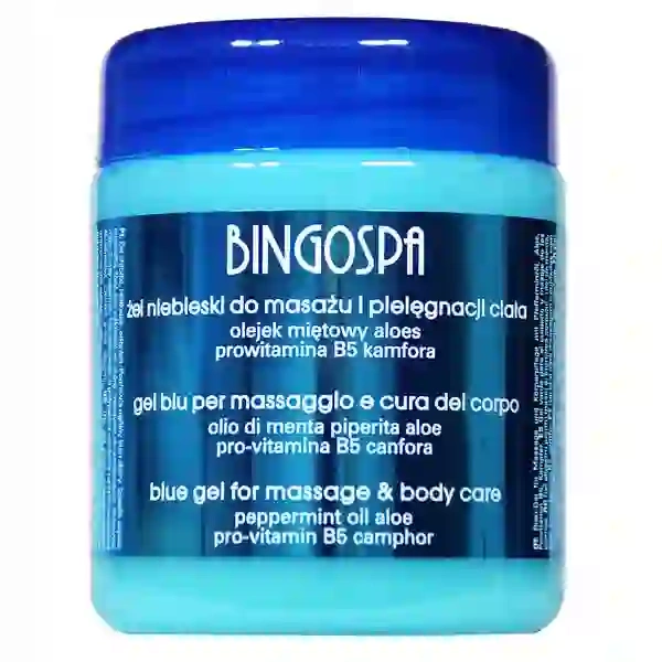 BINGOSPA BINGOSPA Żel do masażu i pielęgnacji ciała Niebieski 500g — Składniki i ocena
