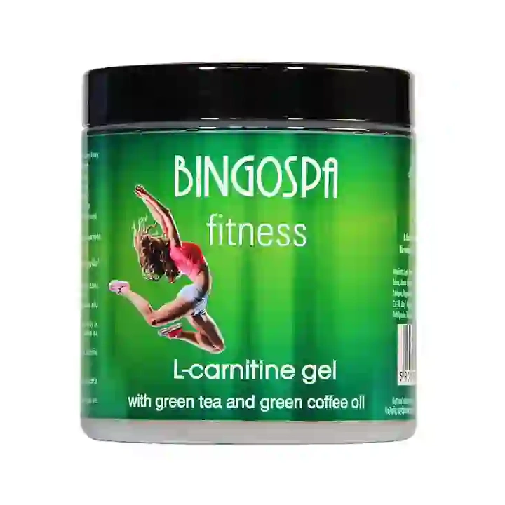BINGOSPA Fitness żel do ciała L-Karnityna z zieloną herbatą i olejkiem z zielonej kawy 250g 
