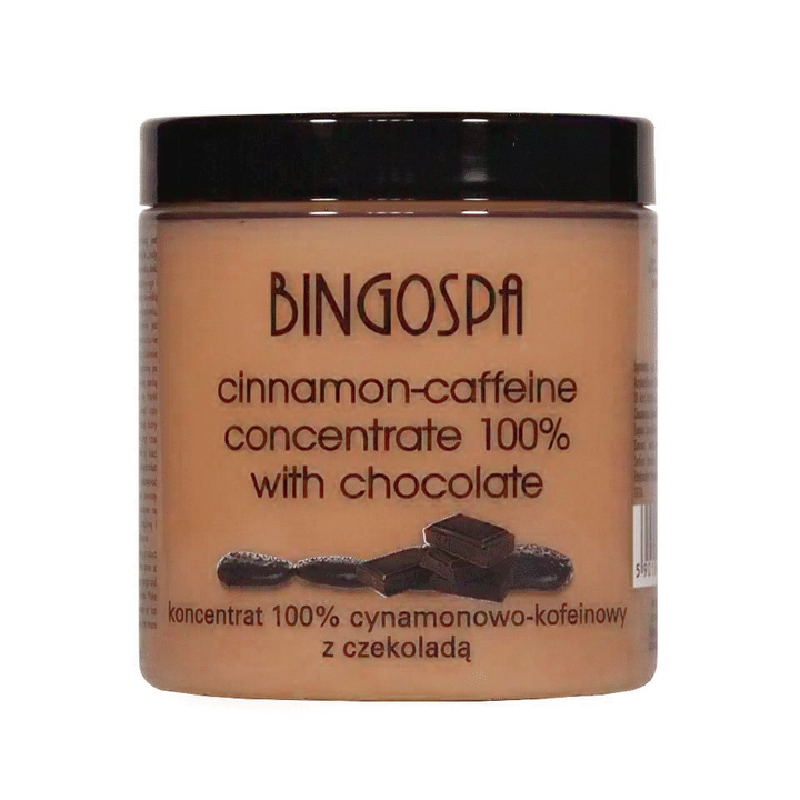 BINGOSPA Koncentrat 100% cynamonowo-kofeinowy z czekoladą 250g