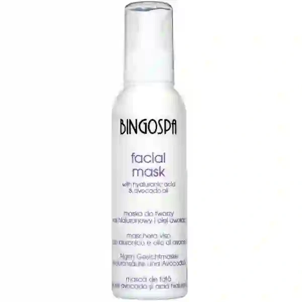 BINGOSPA maska do twarzy z Kwasem hialuronowym i Olejem awokado 150ml