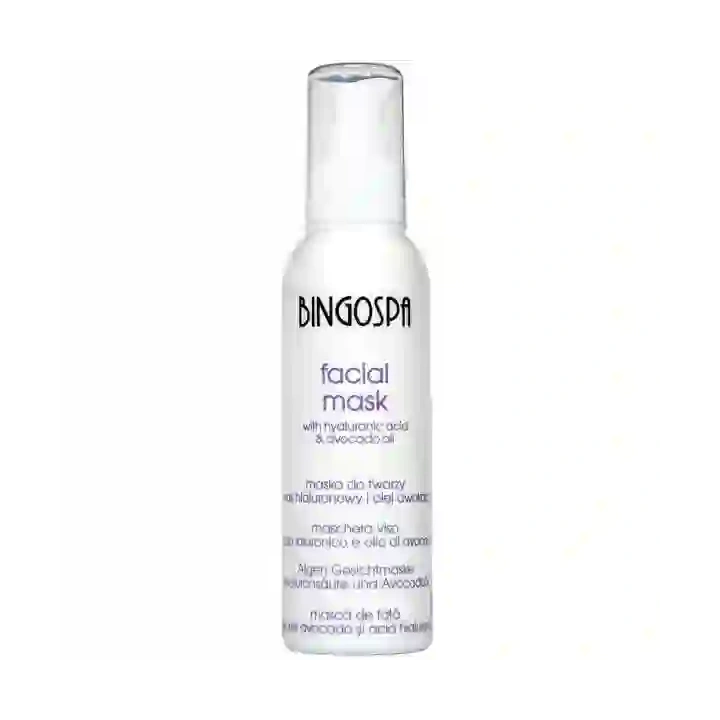 BINGOSPA maska do twarzy z Kwasem hialuronowym i Olejem awokado 150ml