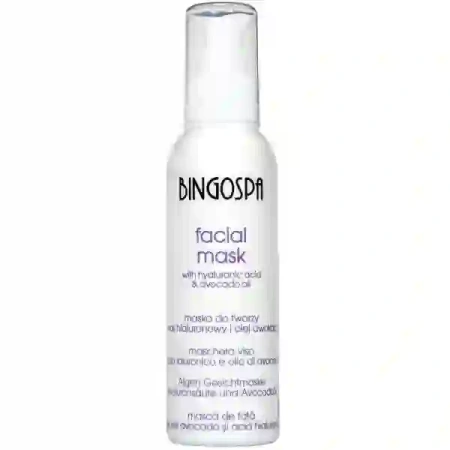 BINGOSPA maska do twarzy z Kwasem hialuronowym i Olejem awokado 150ml