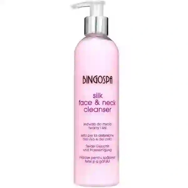BINGOSPA Jedwab do mycia twarzy i szyi 300ml