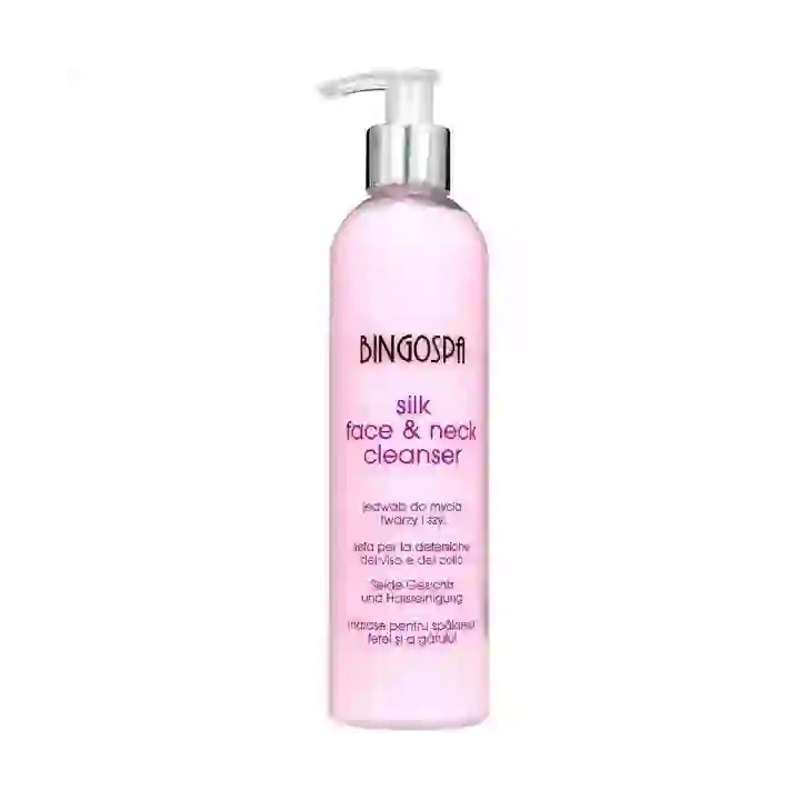 BINGOSPA Jedwab do mycia twarzy i szyi 300ml