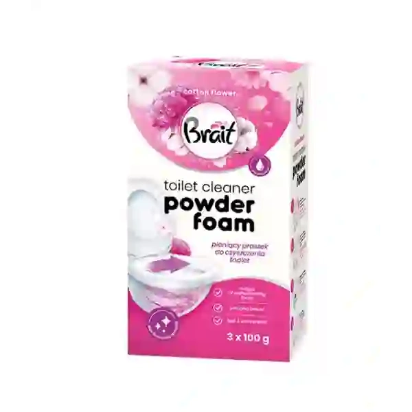 BRAIT Wulkan pieniący proszek do czyszczenia toalet Cotton Flower 3x100g