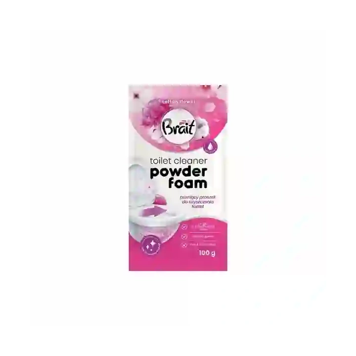 BRAIT Wulkan pieniący proszek do czyszczenia toalet Cotton Flower 100g