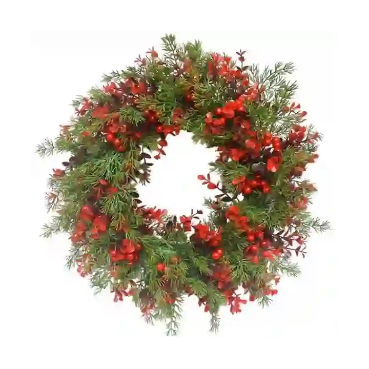 ECARLA girlanda świąteczna wieniec ozdoba na drzwi stroik 45cm WSN23 