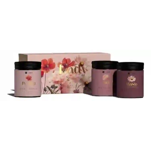 HISKIN Lady Flowers zestaw do ciała Peonia & Róża 3x200ml 