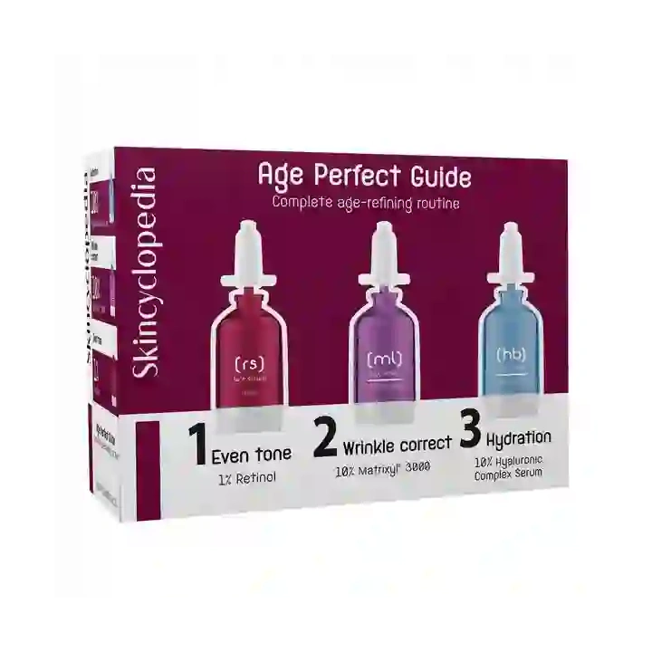 SKINCYCLOPEDIA kuracja do twarzy przeciwzmarszczkowa Age Perfect Guide 3x15ml