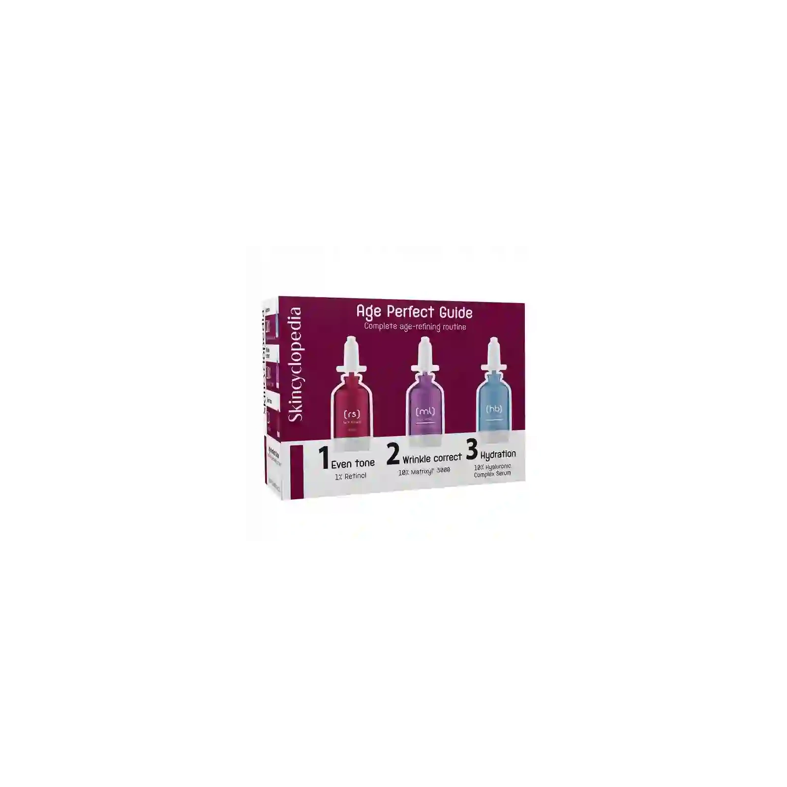 SKINCYCLOPEDIA kuracja do twarzy przeciwzmarszczkowa Age Perfect Guide 3x15ml