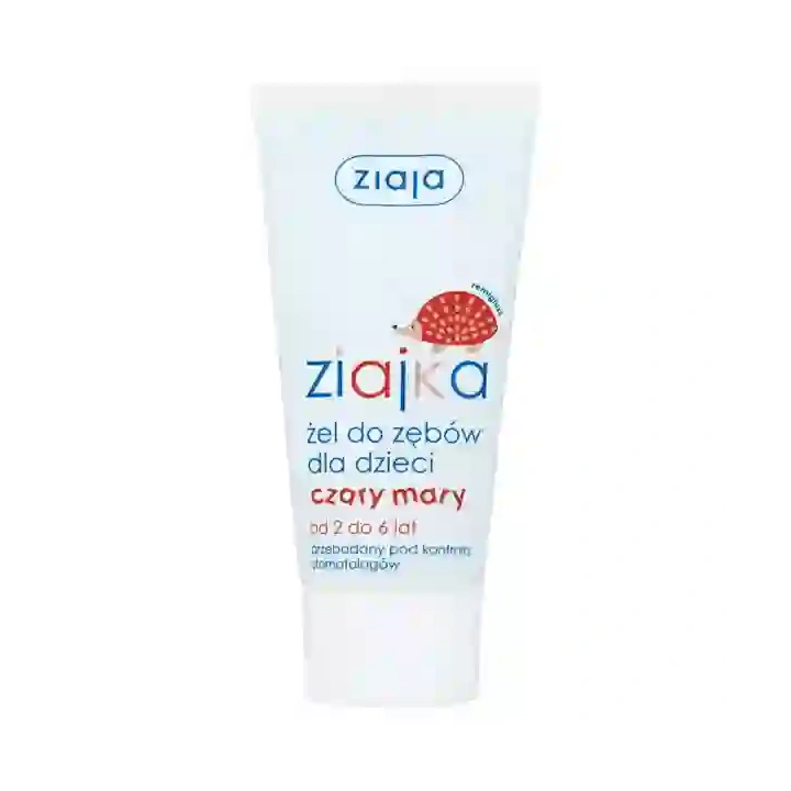 ZIAJA Ziajka żel do zębów dla dzieci czarny mary od 2 do 6 lat 50ml