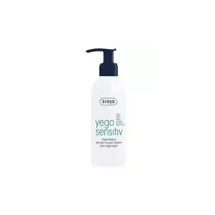 ZIAJA Yego Sensitiv łagodzący żel do mycia twarzy dla mężczyzn 200ml