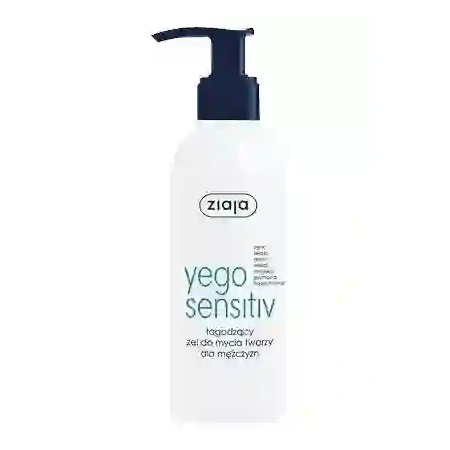 ZIAJA Yego Sensitiv łagodzący żel do mycia twarzy dla mężczyzn 200ml