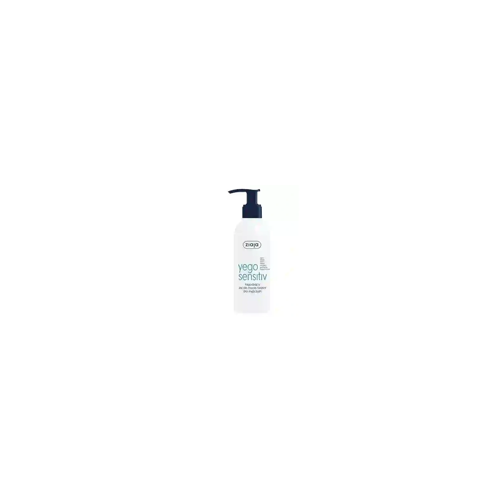 ZIAJA Yego Sensitiv łagodzący żel do mycia twarzy dla mężczyzn 200ml