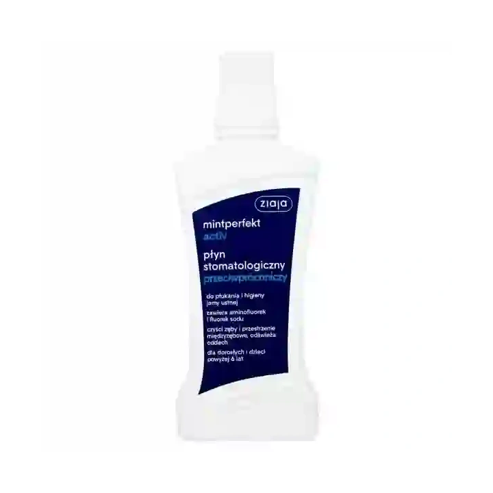 ZIAJA Mintperfect Activ płyn stomatologiczny przeciwpróchniczy 500ml