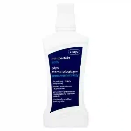 ZIAJA Mintperfect Activ płyn stomatologiczny przeciwpróchniczy 500ml