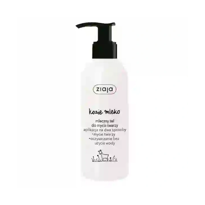 ZIAJA Kozie Mleko mleczny żel do mycia twarzy 200ml