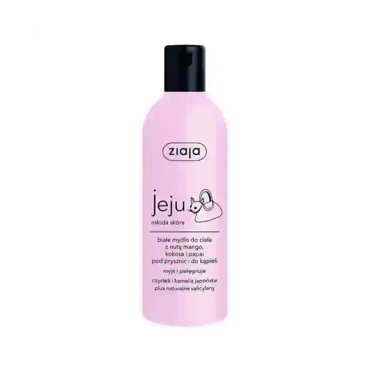 ZIAJA Jeju białe mydło pod prysznic 300ml